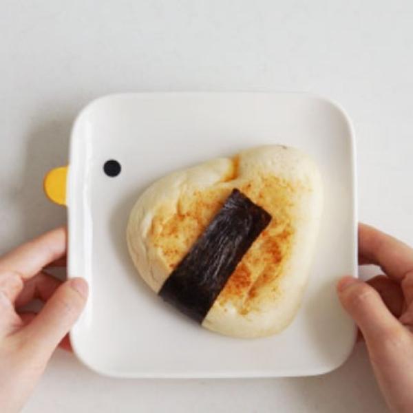 PURROOM ひよこ プレート お皿 四角 陶器 取り皿 15cm 食器 小皿 白 シンプル ギフ...