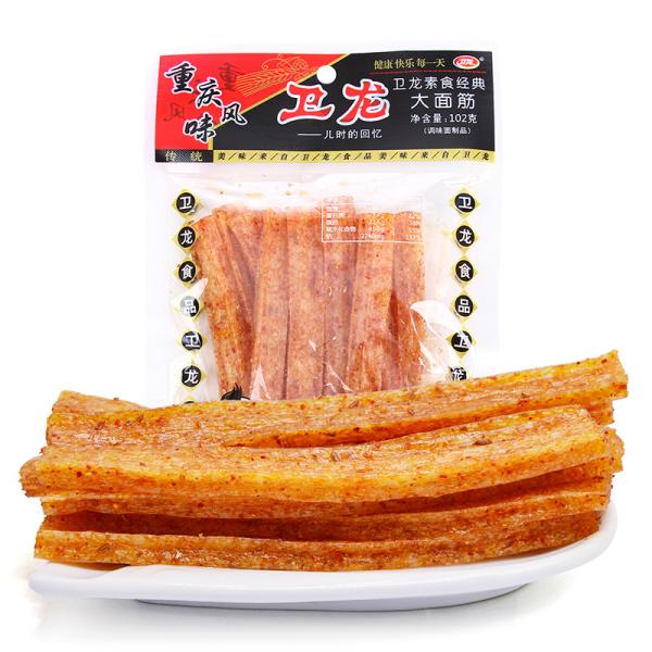 衛龍大面筋 102g 大人気 中国産 おつまみ 辛口 辣條 辣条 加工品 麻辣味 面筋 おつまみ お...