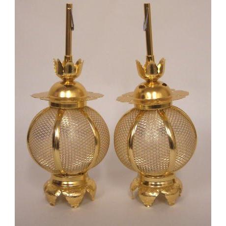 新丸灯籠 中 仏壇用 夏目電球タイプ