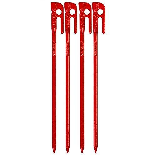 エリッゼ(ELLISSE) 鍛造ペグ エリッゼステーク 38cm 4本セット レッド粉体焼付塗装 M...