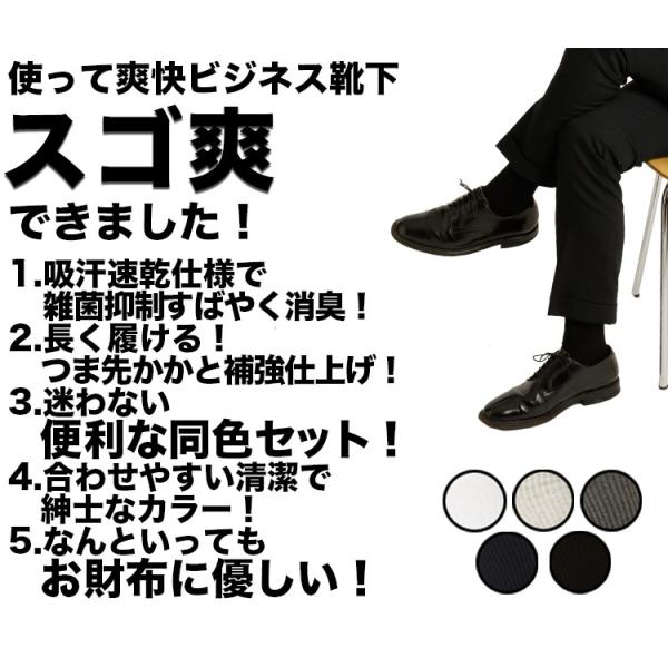 防臭 メンズ ビジネス ソックス スゴ爽 スーツ 靴下 リブソックス 紳士 消臭 臭わない 速乾 臭...