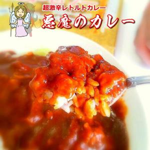 悪魔のカレー/超激辛/レトルトカレー 宅配便同梱用送料別 痛い 驚き 辛い 大辛 興奮 ひりひり 汗が噴き出す 罰ゲーム クセになる辛さ｜uminekotayori