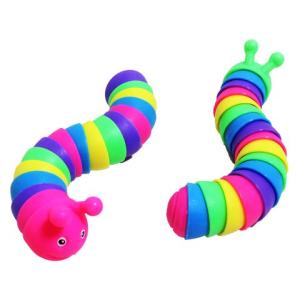 100景品 くねくねイモムシ レインボー(12個入) : 堀商店Yahooストア