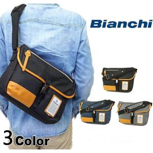 クリスマス Bianchi(ビアンキ) NBTC ショルダーバッグ 斜め掛けバッグ B5 タブレット収納  メンズ レディース