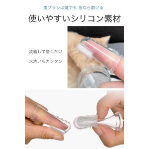 ペット 指 歯ブラシ 5個セット シリコン 指...の詳細画像2
