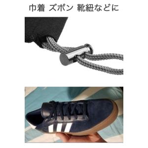 コードストッパー 2つ穴 メタルブラック 5個...の詳細画像3