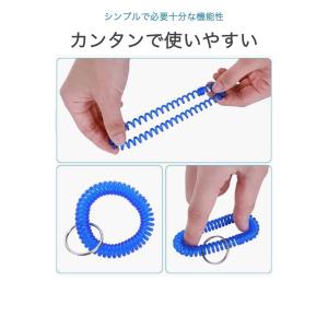 コイルブレスレット キーホルダー 7色セット ...の詳細画像2