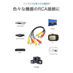RCA 2分配ケーブル 3RCA → 6RCA...の詳細画像2