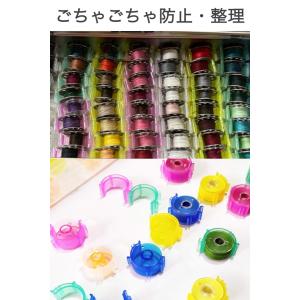 ボビンホルダー 40個セット 色ランダム プラ...の詳細画像3