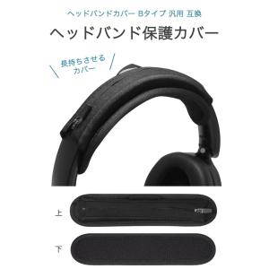 ヘッドバンドカバー 黒 Bタイプ 汎用 互換 ...の詳細画像1