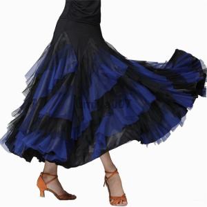 チュール スカート ダンス衣装 社交ダンス フ...の詳細画像2
