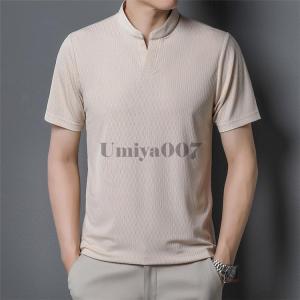 ゴルフ Tシャツ メンズ 無地 半袖 冷感 薄...の詳細画像2