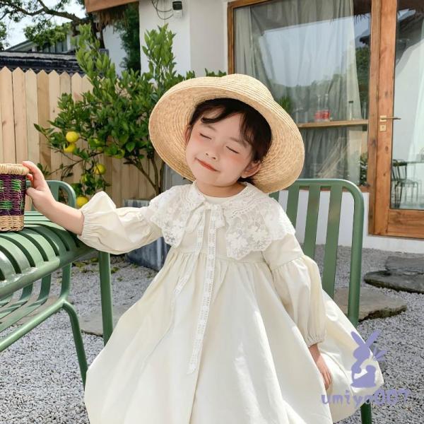ベビー服 ベビー ワンピース 女の子 幼児 子供 付け襟 可愛い キッズ ベビードレス お姫様風 ふ...