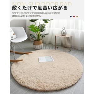 ラグ ラグマット 円形 カーペット 丸型 丸い...の詳細画像1