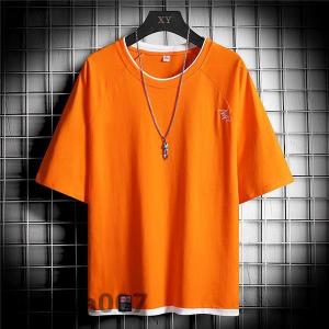 Tシャツ メンズ 半袖 レイヤード風 重ね着 ...の詳細画像4