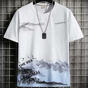 Tシャツ メンズ 半袖 レイヤード風 重ね着 ...の詳細画像1