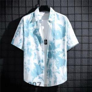 シャツ メンズ 半袖シャツ トップス 開襟シャ...の詳細画像2
