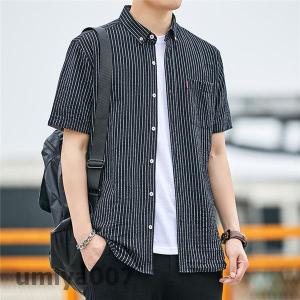 シャツ メンズ 半袖シャツ トップス 開襟シャ...の詳細画像2