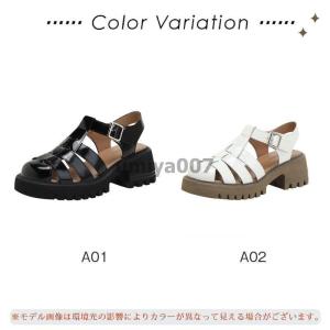 グルカサンダル レディース ヒールサンダル 厚...の詳細画像3