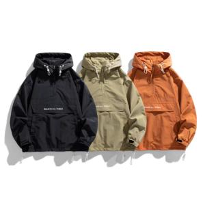 爆買 ハーフジップ ナイロン メンズ アノラック パーカー マウンテン 