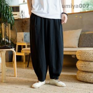 ワイドパンツ メンズ ガウチョパンツ バギーパ...の詳細画像2
