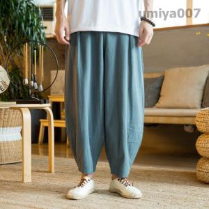 ワイドパンツ メンズ ガウチョパンツ バギーパ...の詳細画像3