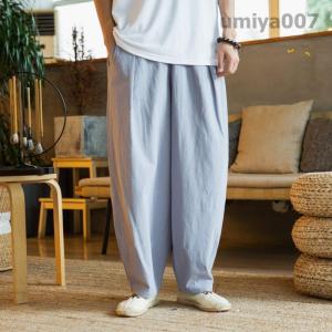ワイドパンツ メンズ ガウチョパンツ バギーパ...の詳細画像4