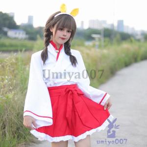 巫女 衣装 コスチューム レディース 巫女装束...の詳細画像1