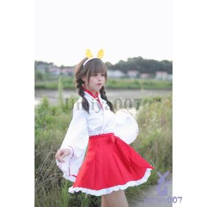巫女 衣装 コスチューム レディース 巫女装束...の詳細画像3