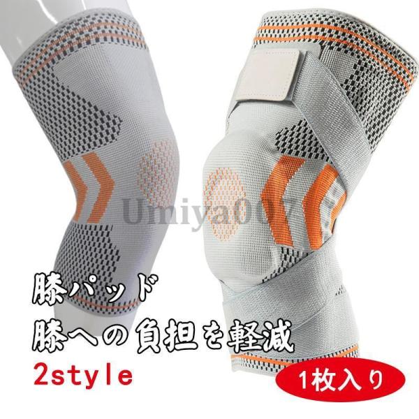 爆買 膝サポーター スポーツ 医療用 2枚組 ランニング 膝当て 膝パッド 薄型 大きいサイズ 固定...