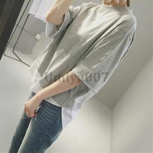 Tシャツ レディース 半袖 フェイクレイヤード...の詳細画像2