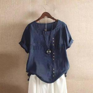 Tシャツ レディース 半袖 柔らかい 体型カバ...の詳細画像2