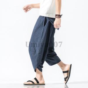 メンズ サルエルパンツ 大きいサイズ 七分丈 ...の詳細画像3
