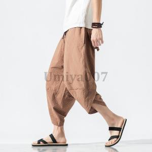 メンズ サルエルパンツ 大きいサイズ 七分丈 ...の詳細画像5
