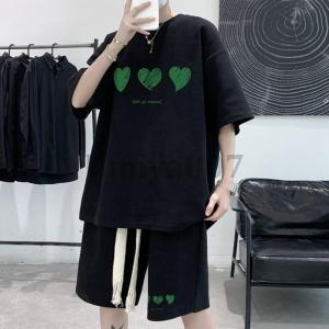 接触冷感 セットアップ メンズ 半袖 ワッフル...の詳細画像2