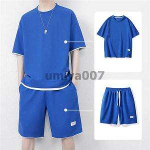 上下セット セットアップ Tシャツ ハーフパン...の詳細画像2