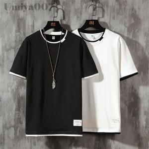 Tシャツ メンズ スリム tシャツ 半袖Tシャ...の詳細画像3