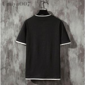 Tシャツ メンズ スリム tシャツ 半袖Tシャ...の詳細画像5
