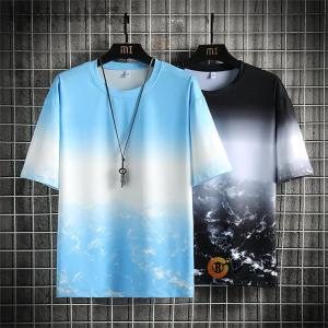 Tシャツ グラデーションtシャツ メンズ 半袖...の詳細画像3