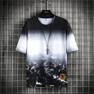 Tシャツ グラデーションtシャツ メンズ 半袖...の詳細画像4