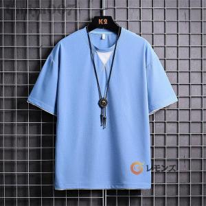 半袖Tシャツ メンズ おしゃれ レイヤード風 ...の詳細画像4