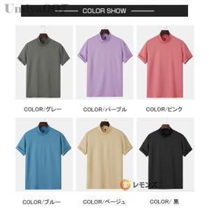 半袖Tシャツ メンズ レディース ハイネック ...の詳細画像2