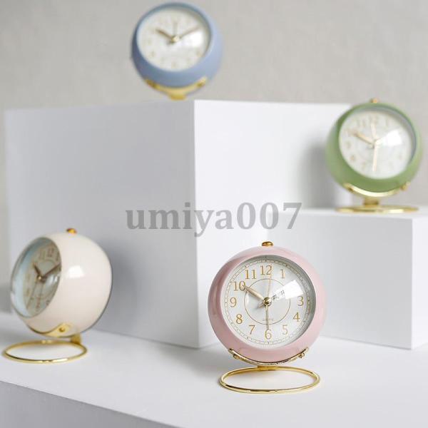 目覚まし時計 置き時計 時計 デジタル おしゃれ 静音 北欧 アンティーク アラーム ナイトライト ...