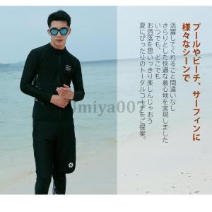 フィットネス 水着 メンズ ラッシュガード 上...の詳細画像2
