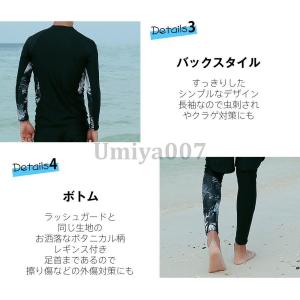 フィットネス 水着 メンズ ラッシュガード 上...の詳細画像4