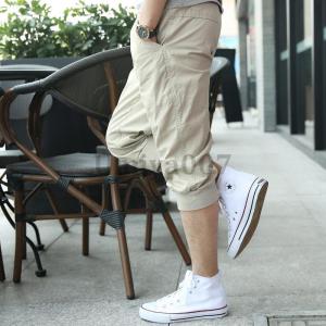 クロップドパンツ ハーフパンツ メンズ 七分丈...の詳細画像4