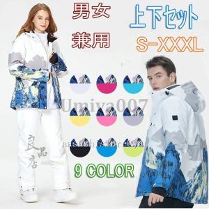 スキーウェア 上下セット メンズ レディース スノーボードウェア