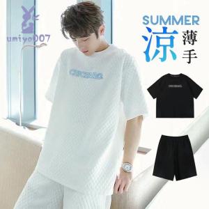 上下セット セットアップ メンズ 半袖 スウェッ...の商品画像