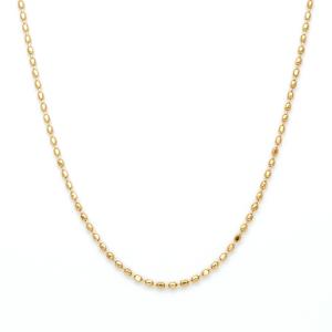 cui-cui（キュイキュイ） ネックレス ゴールド カットボール チェーン