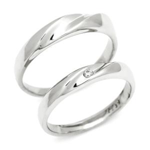 結婚 プラチナ900 マリッジリング 指輪 レディース＆メンズ ペア ダイヤモンド PT900 40代 50代｜umu